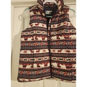 Lands End Womens Puffer Vest S